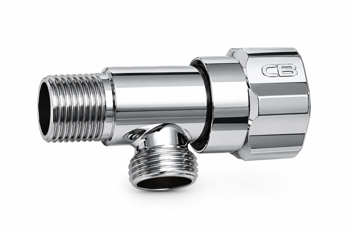 Brass Angle Valve - Round