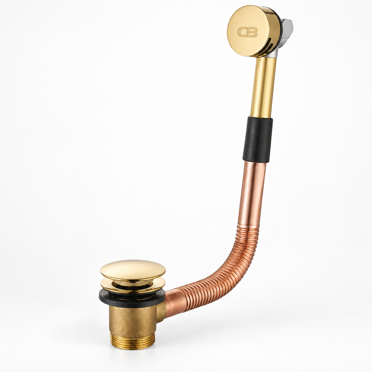 Copper Pop-Up Bathtub Waste Set - 24 Inch