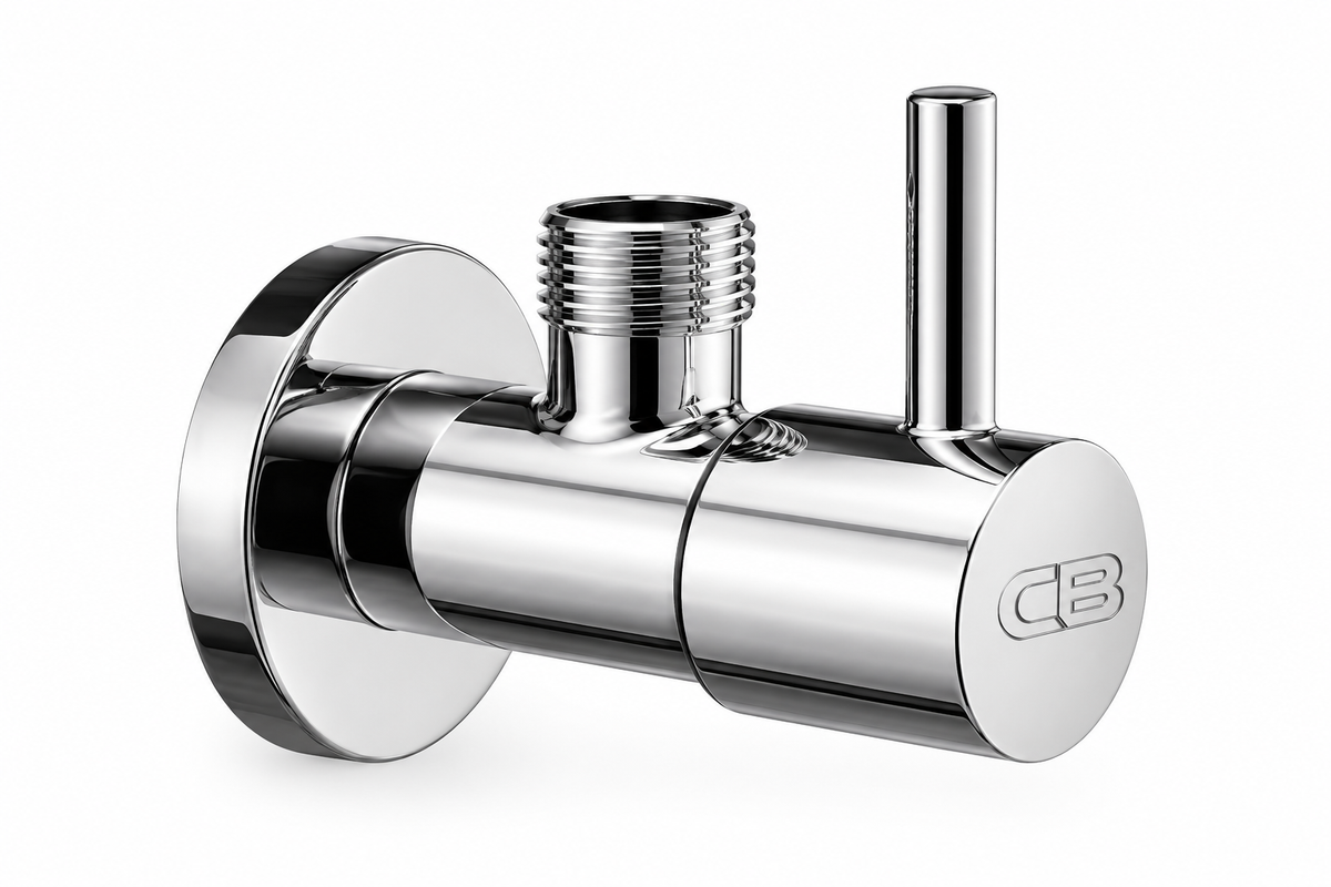 Brass Angle Valve - Knob
