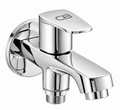 Brass Two-Way Bib Cock - Single Knob