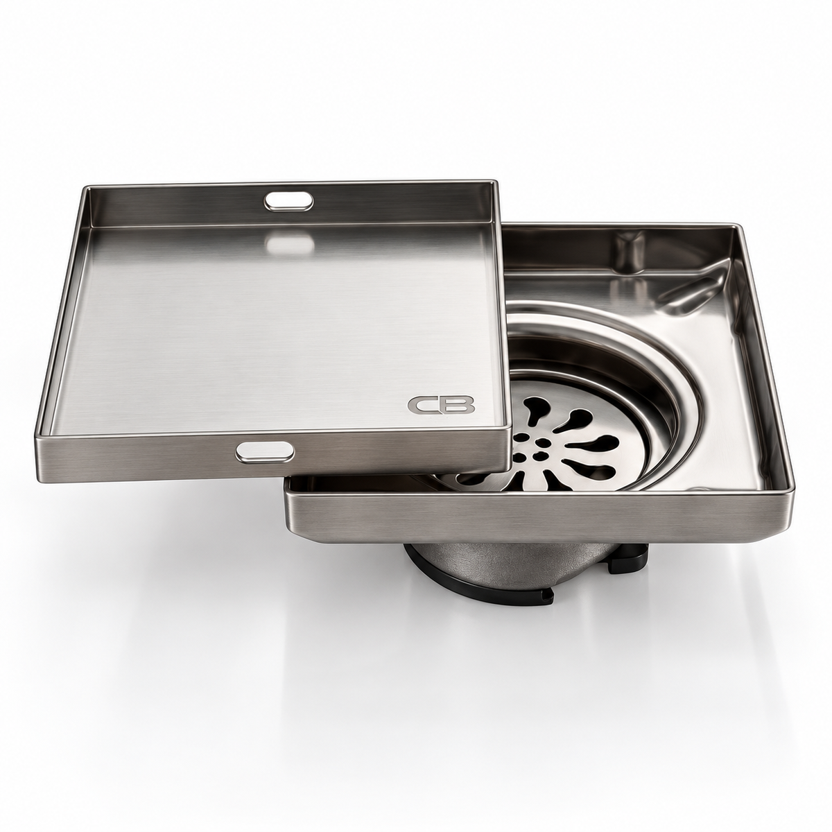 SS304 Square Tile Insert Drain